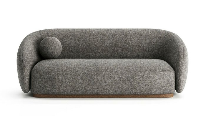 Диван Polly 210 темно-серого цвета - купить Прямые диваны по цене 154000.0