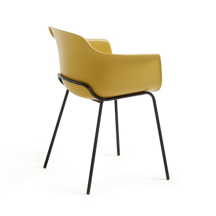 Стул Khasumi из высококачественного пластика горчичного цвета  - лучшие Обеденные стулья в INMYROOM