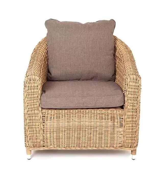 Кресло Кон Панна соломенного цвета - купить Садовые кресла по цене 44715.0
