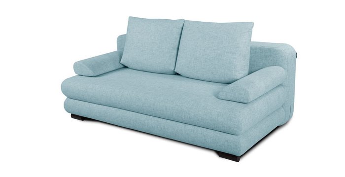 Прямой диван-кровать Фабио голубого цвета - купить Прямые диваны по цене 51066.0