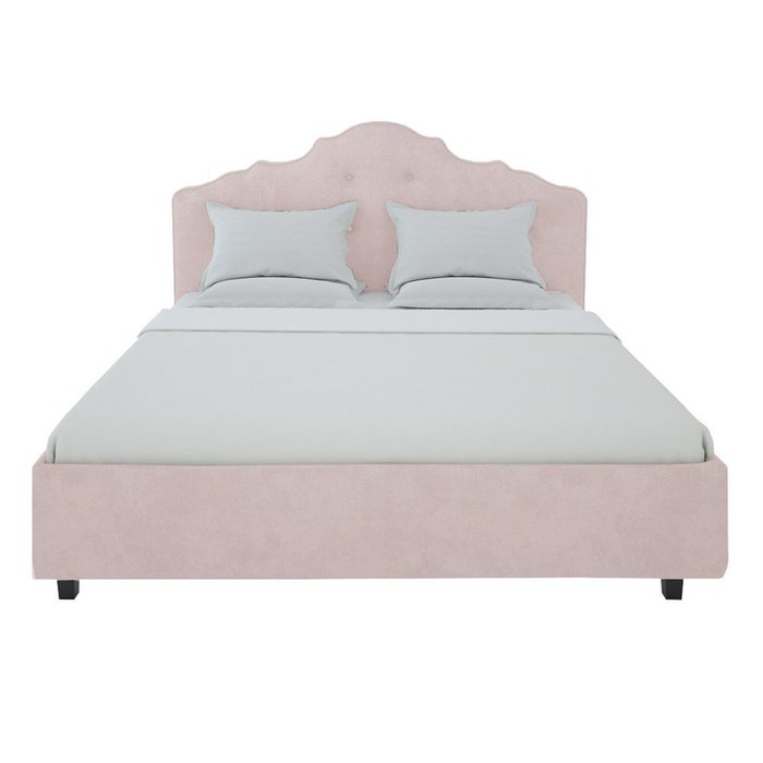 Кровать Palace Велюр Пыльная роза 160x200 - лучшие Кровати для спальни в INMYROOM
