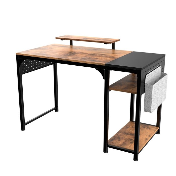 Стол письменный Eureka черно-коричневого цвета - купить Письменные столы по цене 16990.0