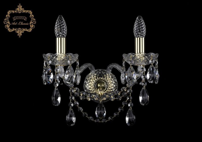 Хрустальное бра Art Classic 45962 10.25.2.141.Gd.Sp подсвечник с подвесками