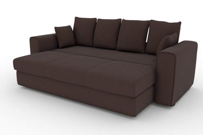 Прямой диван-кровать Giverny коричневого цвета - купить Прямые диваны по цене 16000.0