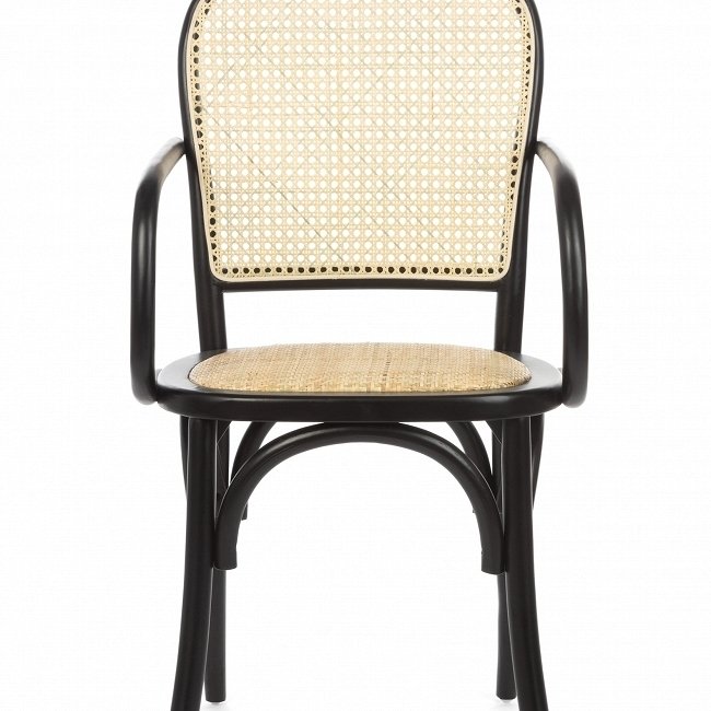Стул Relon бежево-черного цвета - лучшие Обеденные стулья в INMYROOM