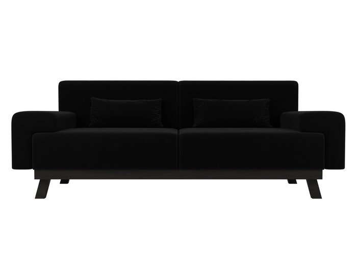 Диван Мюнхен черного цвета - купить Прямые диваны по цене 36999.0