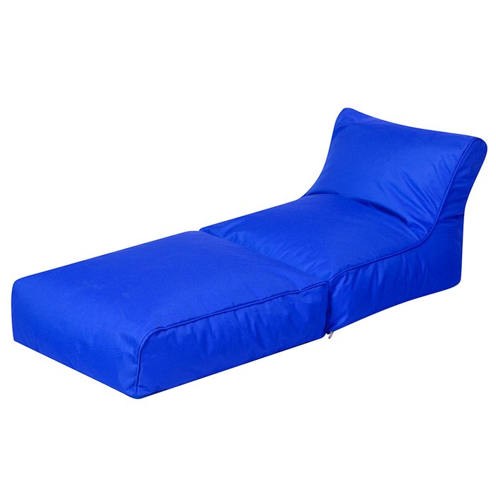 Раскладное кресло-лежак синего цвета - купить Бескаркасная мебель по цене 6590.0