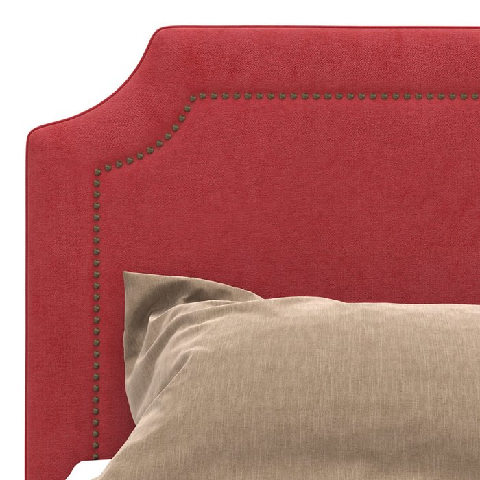 Кровать Kimberly красного цвета на ножках 160х200 - лучшие Кровати для спальни в INMYROOM