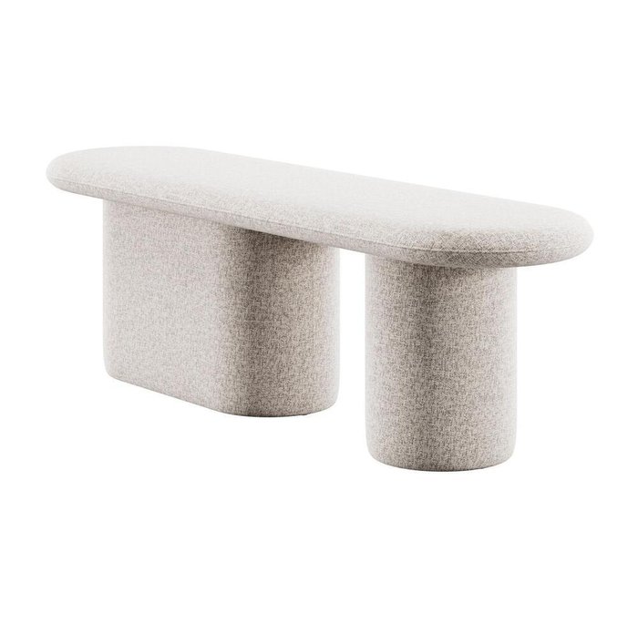 Пуф-банкетка Soul светло-бежевого цвета - купить Банкетки по цене 119500 Пуф-банкетка Soul светло-бежевого цвета - купить Банкетки по цене 119500