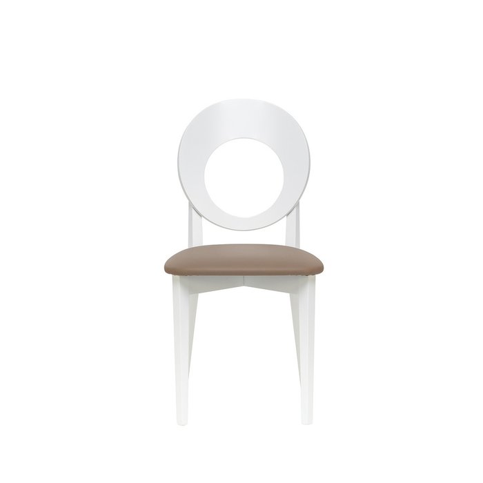 Стул Хьюстон бело-коричневого цвета - купить Обеденные стулья по цене 8730.0
