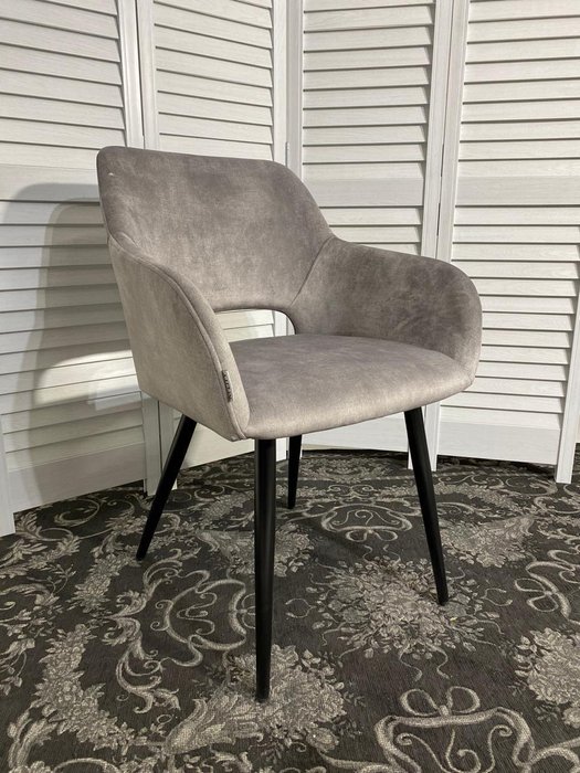 Стул Ally серебристо-серого цвета - лучшие Обеденные стулья в INMYROOM