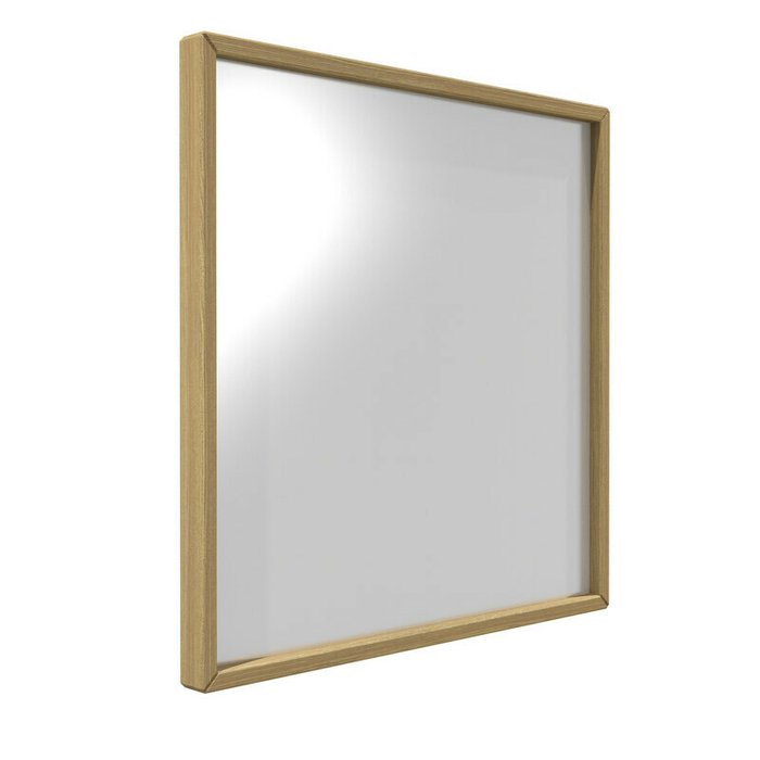 Настенное зеркало Аура 71х71 светло-коричневого цвета - купить Настенные зеркала по цене 7900.0