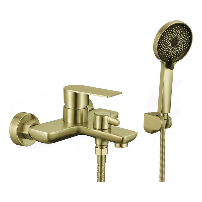 Смеситель для ванны Fmark FS8803C, матовое золото