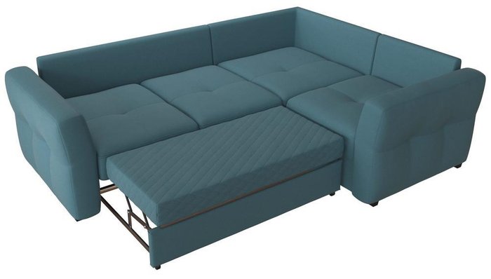 Угловой диван-кровать Манхеттен Blue темно-синего цвета - купить Угловые диваны по цене 29650.0