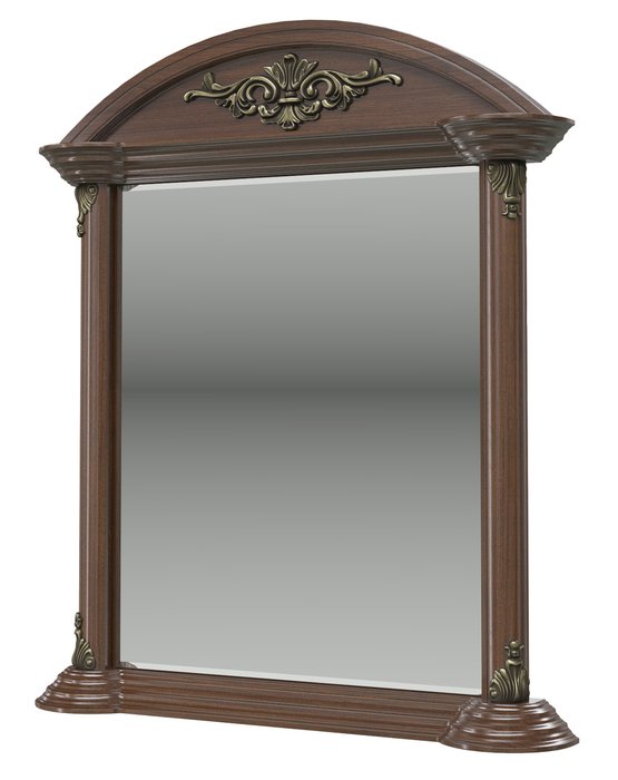 Зеркало настенное Да Винчи коричневого цвета - купить Настенные зеркала по цене 11721.0