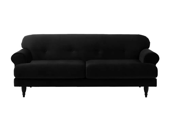 Диван Italia L черного цвета  - купить Прямые диваны по цене 59940.0