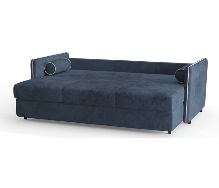 Диван-кровать Адмирал в обивке из велюра темно-синего цвета  - лучшие Прямые диваны в INMYROOM