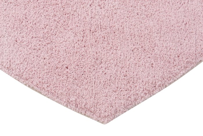 Ковер Счастливое сердце 90х105 розового цвета - лучшие Ковры для детской в INMYROOM