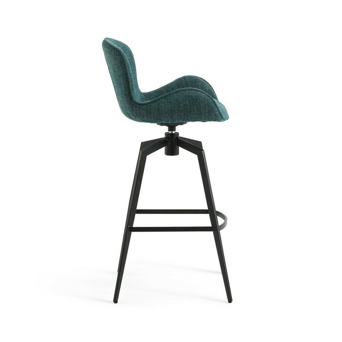 Барное кресло Asyar вращающееся синего цвета - лучшие Барные стулья в INMYROOM