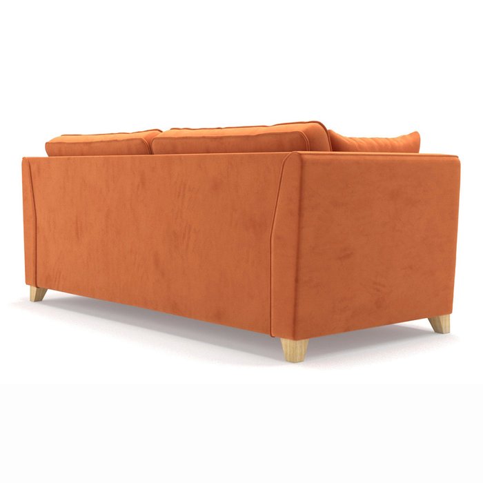 Трехместный диван Wolsly MT оранжевого цвета - лучшие Прямые диваны в INMYROOM
