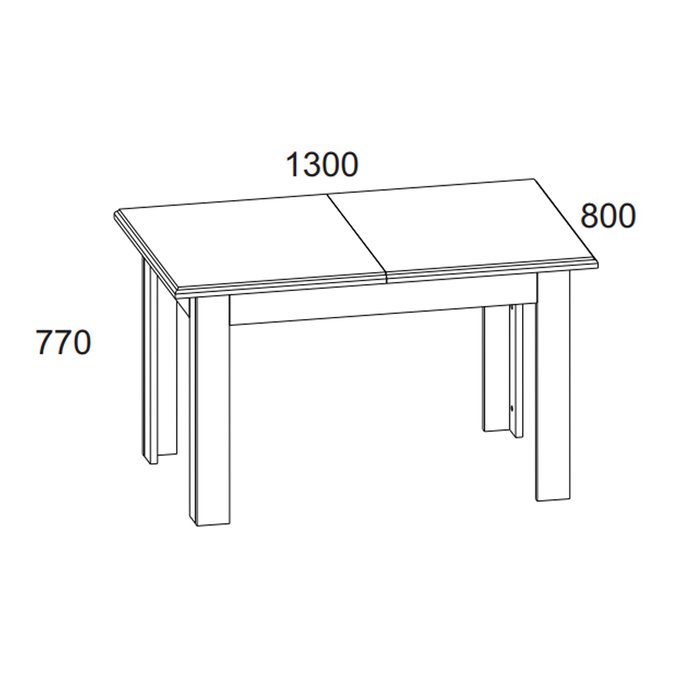 Раздвижной обеденный стол Monako L цвета сосна винтаж - купить Обеденные столы по цене 18999.0