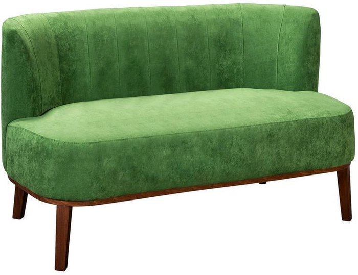 Диван Шафран зеленого цвета - купить Прямые диваны по цене 33310.0
