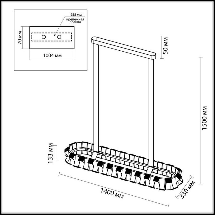 Потолочная люстра Odeon Light ASTURO 4993/90LA - купить Подвесные люстры по цене 43070.0