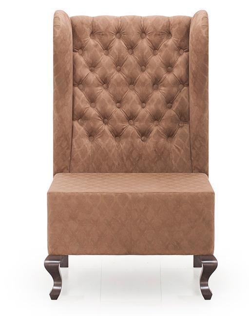 Кресло Кларк М коричневого цвета  - купить Интерьерные кресла по цене 28100.0