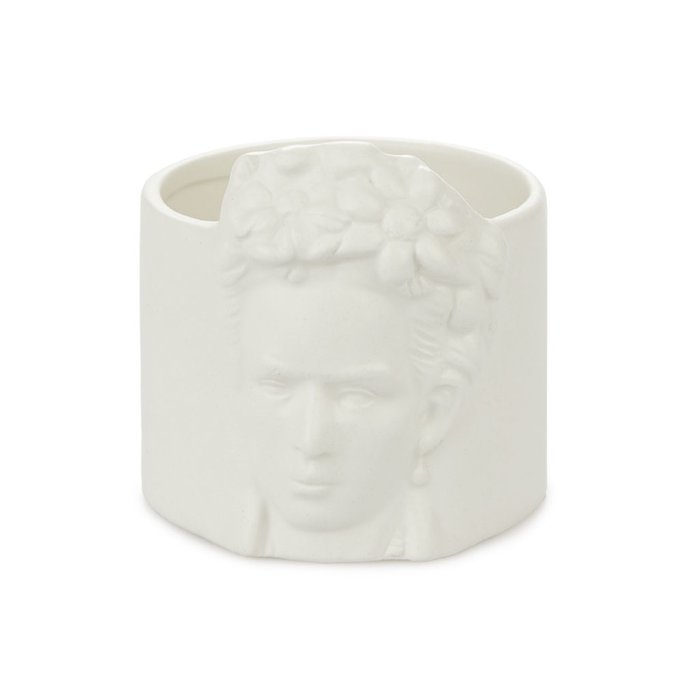 Горшок керамический для цветов Frida белого цвета - лучшие Кашпо и горшки в INMYROOM