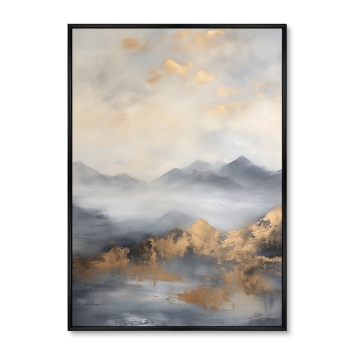 Репродукция картины Landscape collection, Mountain peaks, No 2, 2024г.