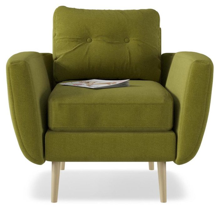 Кресло Норфолк зеленого цвета - купить Интерьерные кресла по цене 12010.0