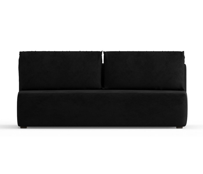 Диван-кровать из велюра Daimond черного цвета - купить Прямые диваны по цене 20300.0