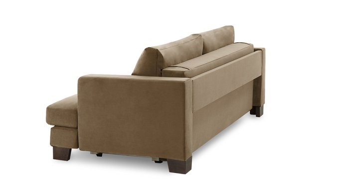 Прямой диван-кровать Марсель светло-коричневого цвета - лучшие Прямые диваны в INMYROOM