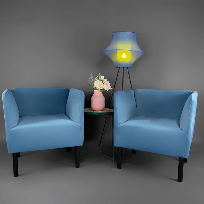Кресло Монреаль синего цвета - лучшие Интерьерные кресла в INMYROOM