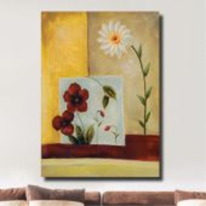 Дизайнерская картина на холсте: Букетик и ромашка - купить Картины по цене 2990.0
