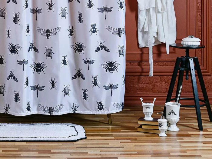 Коврик для ванной комнаты Buzz Fauna 50х80 белого цвета - лучшие Коврики для ванной в INMYROOM Коврик для ванной комнаты Buzz Fauna 50х80 белого цвета - лучшие Коврики для ванной в INMYROOM