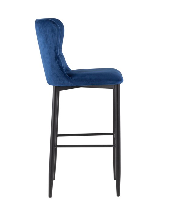 Стул барный Лилиан темно-синего цвета - лучшие Барные стулья в INMYROOM