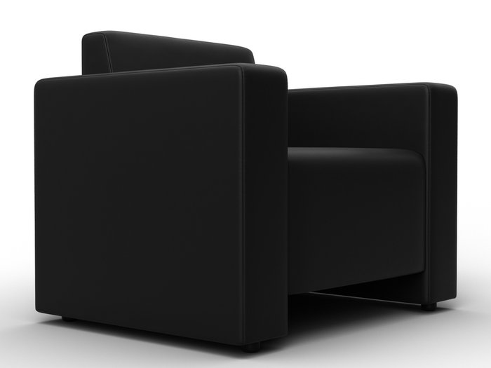 Кресло Лига-093 черного цвета (экокожа) - лучшие Интерьерные кресла в INMYROOM