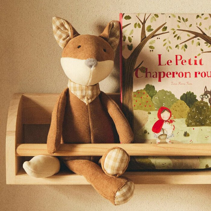 Деревянная полка с передней перекладиной - лучшие Полки в INMYROOM