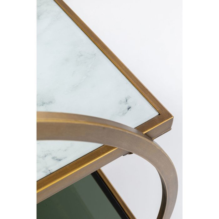 Тележка приставная Loft из металла и стекла  - лучшие Сервировочные столики в INMYROOM