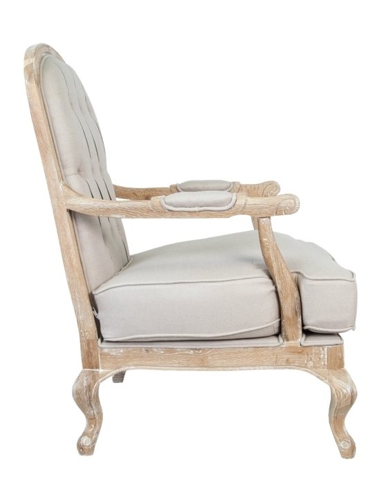 Кресло Honesta beige с пуфом - лучшие Интерьерные кресла в INMYROOM