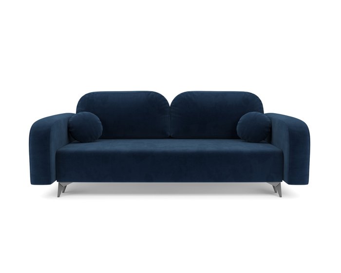 Прямой диван-кровать Цюрих темно-синего цвета - купить Прямые диваны по цене 42890.0