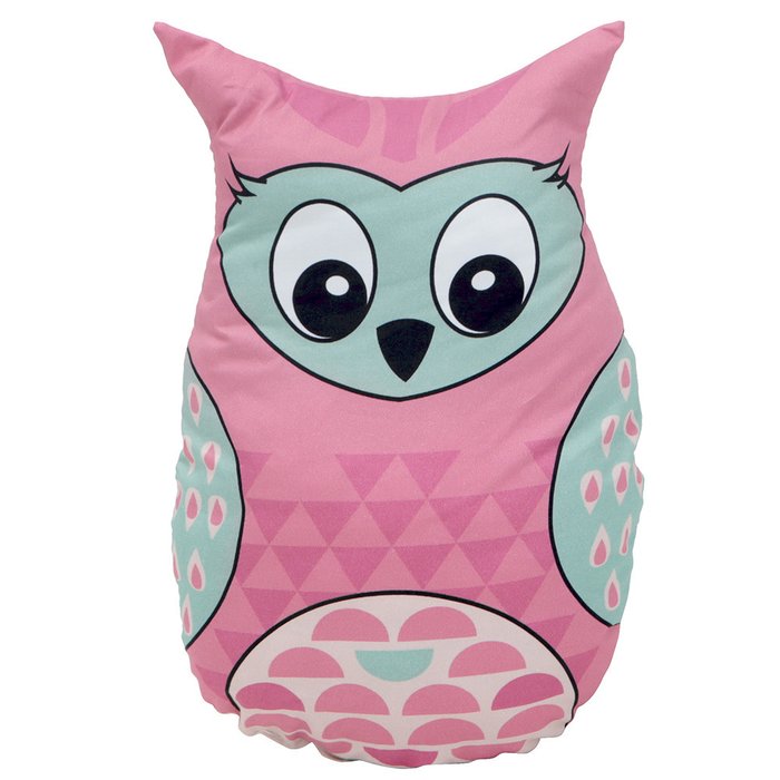 Игрушка-подушка Pink Owl из 100% хлопка