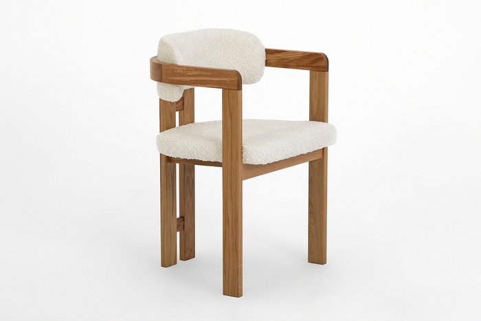 Кресло Орхус белого цвета - лучшие Обеденные стулья в INMYROOM