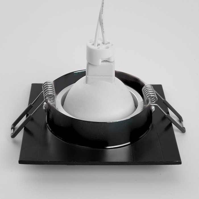 Встраиваемый светильник DL2801 40526 (металл, цвет черный) - купить Встраиваемые споты по цене 568.0