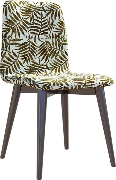 Кухонный стул Архитектор в ткани Garden с ножками цвета венге
