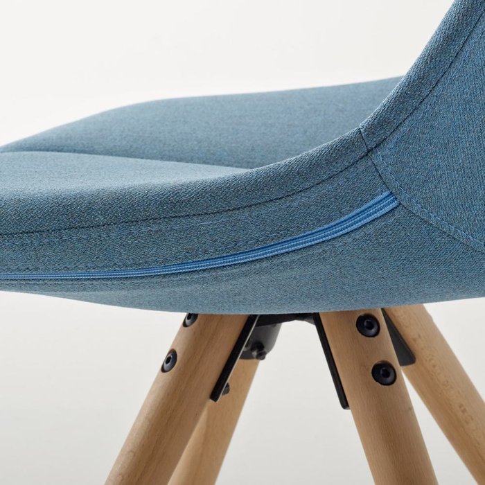 Комплект из двух стульев Asting синего цвета - лучшие Обеденные стулья в INMYROOM