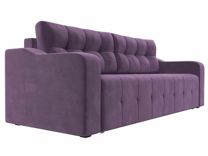 Прямой диван-кровать Лиссабон сиреневого цвета - лучшие Прямые диваны в INMYROOM