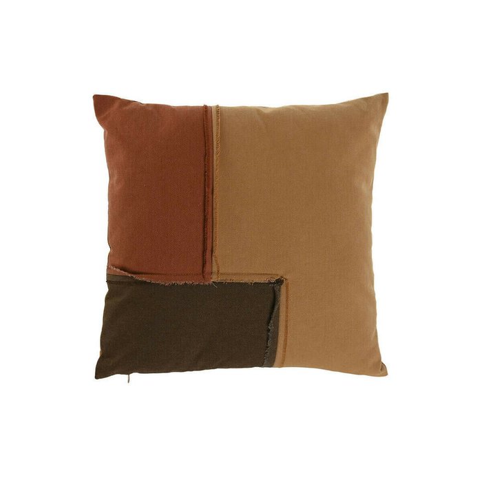 Декоративная подушка Boho 45x45 коричнево-терракотового цвета