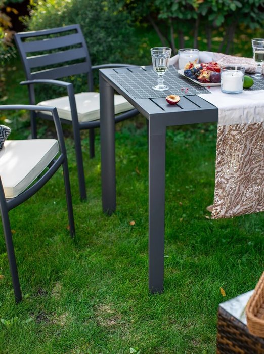 Кресло садовое Ontario серого цвета - лучшие Садовые кресла в INMYROOM